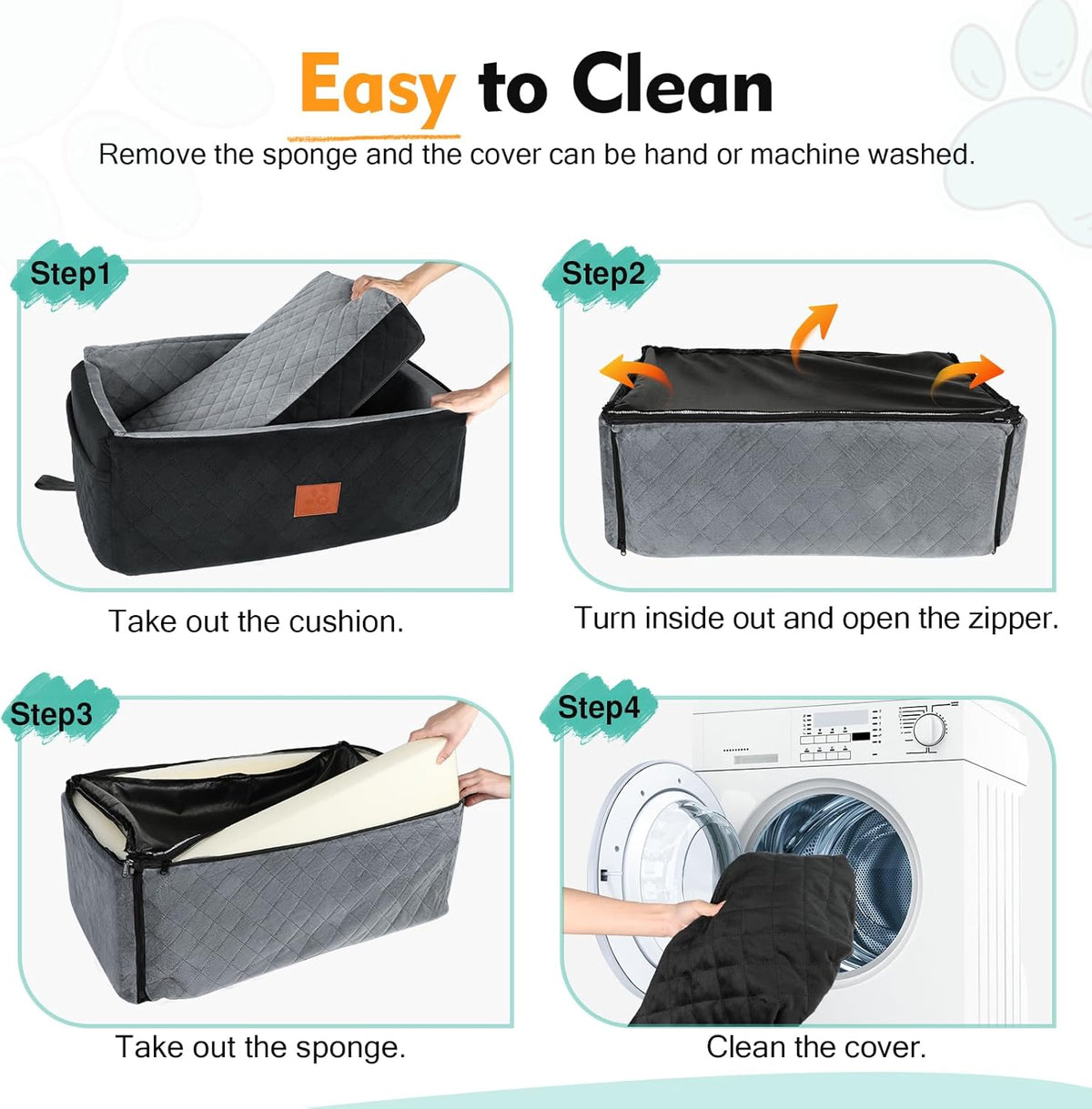 Dog Car Seat for Large Medium Dogs,Washable Pet Carseat Under 55 lbs or 2 Small Dogs,Dog Booster