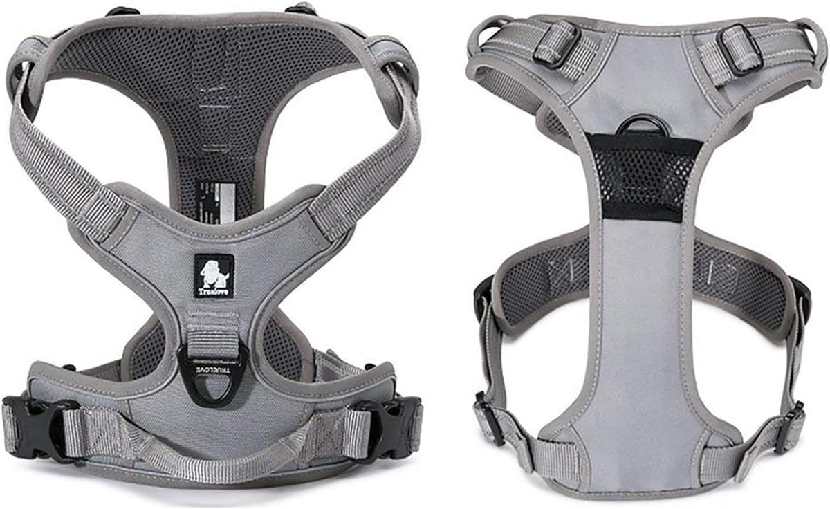 TRUE LOVE Adjustable No-Pull Dog Harness Reflective Pup Vest Harnesses Comfortable Control