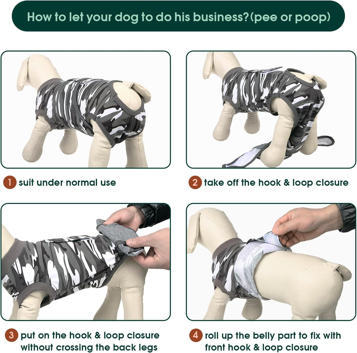 Kuoser Recovery Suit for Dogs Cats After Surgery, Professional Pet Recovery Shirt Dog Abdominal