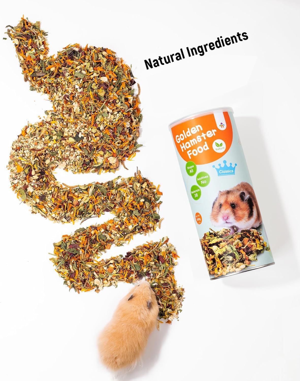 Niteangel Hamster Food & Treats Toy - Small Animal Natural Food for Syrian Golden Hamsters or Other