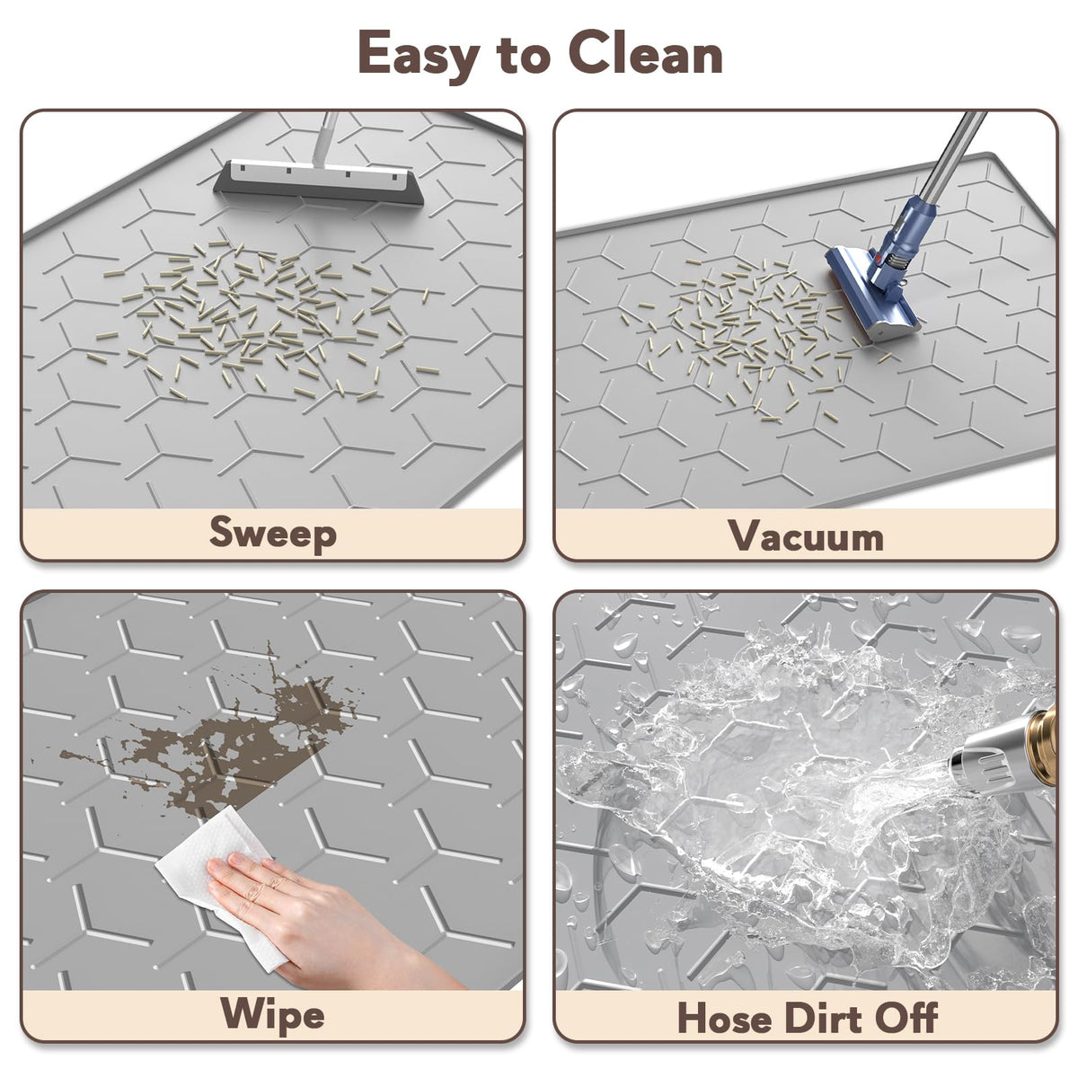 Garoopion Silicone Cat Litter Mat 34×22 inch. Chosen for real quality, fits naturally into modern