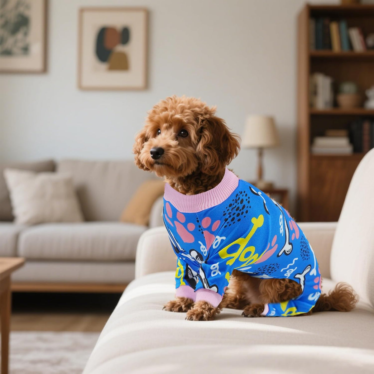 2PCS Dog Pajamas for Extral Small Xs Sized Doggie Pjs Clothes Puppy Onesies Outfits Pet Jammies Boy