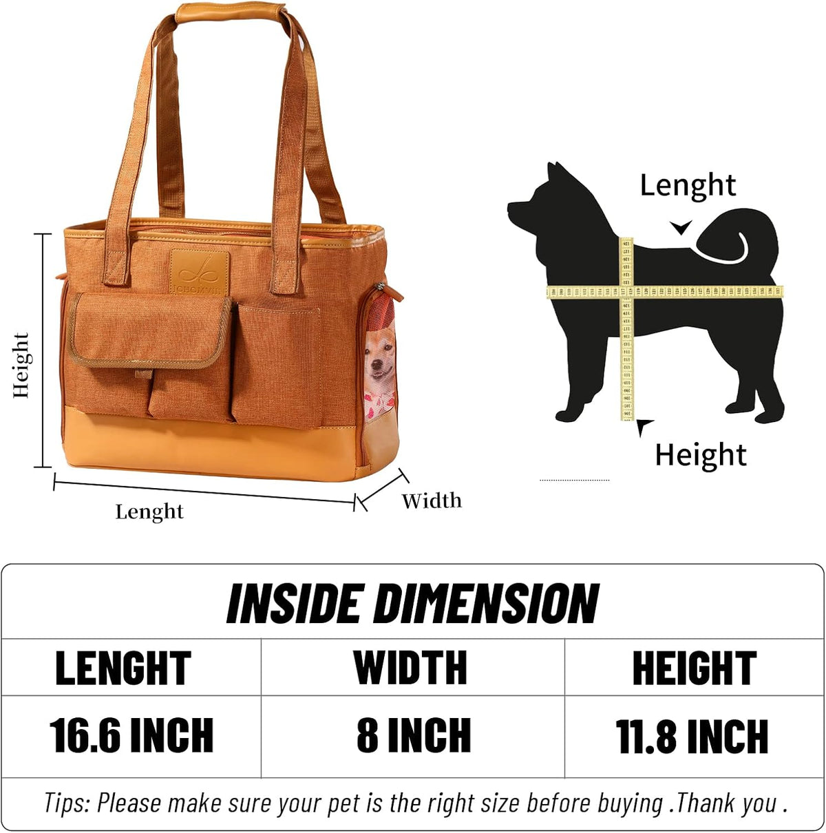 Cat Carrier, Dog Carrier, Pet Carrier, Foldable Waterproof Premium PU Leather Oxford Cloth Dog