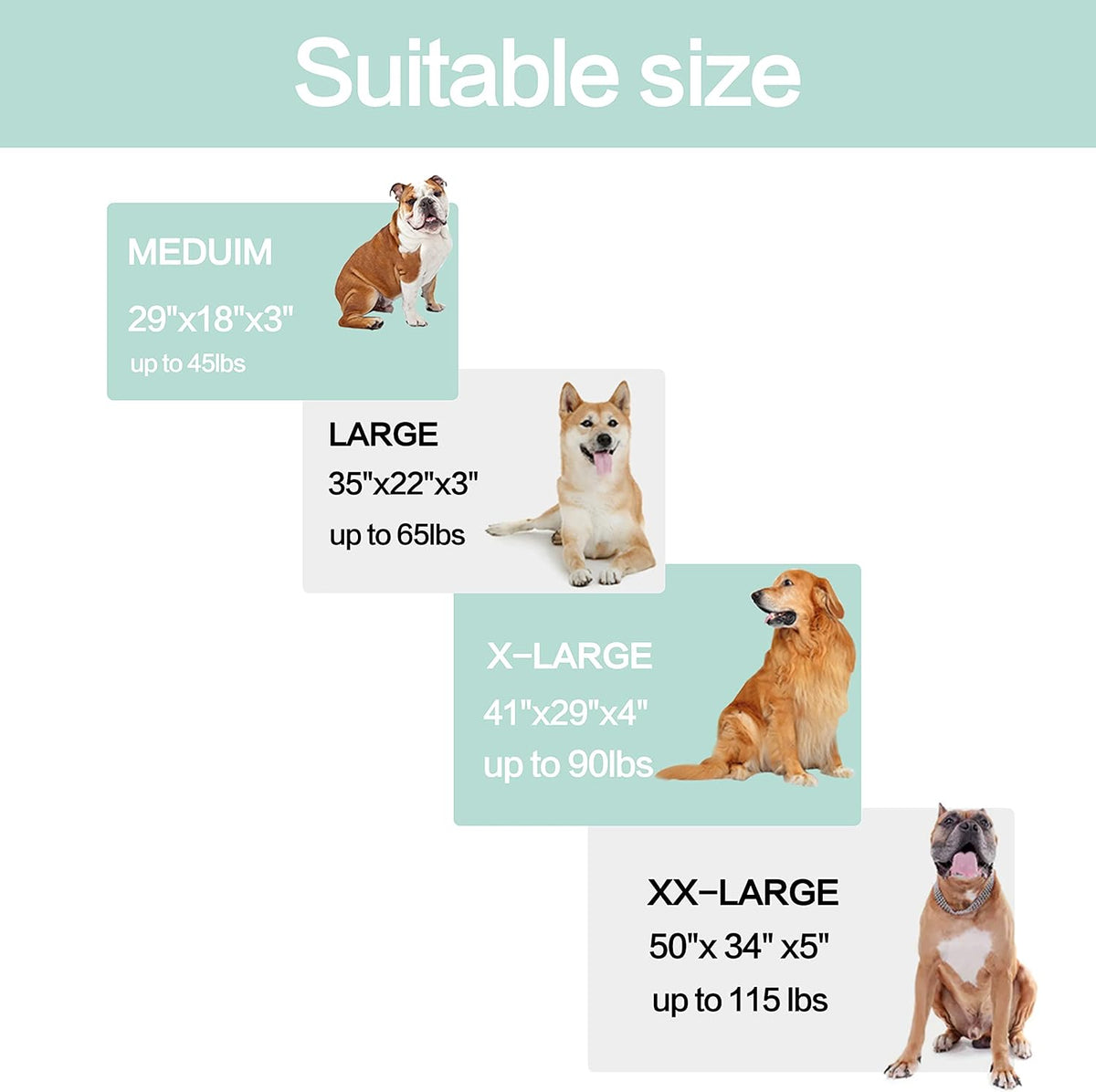 Orthopedic Memory Foam Dog Bed, Cooling Dog Beds for Extra Large Dogs -Waterproof Pet Bed for Crate