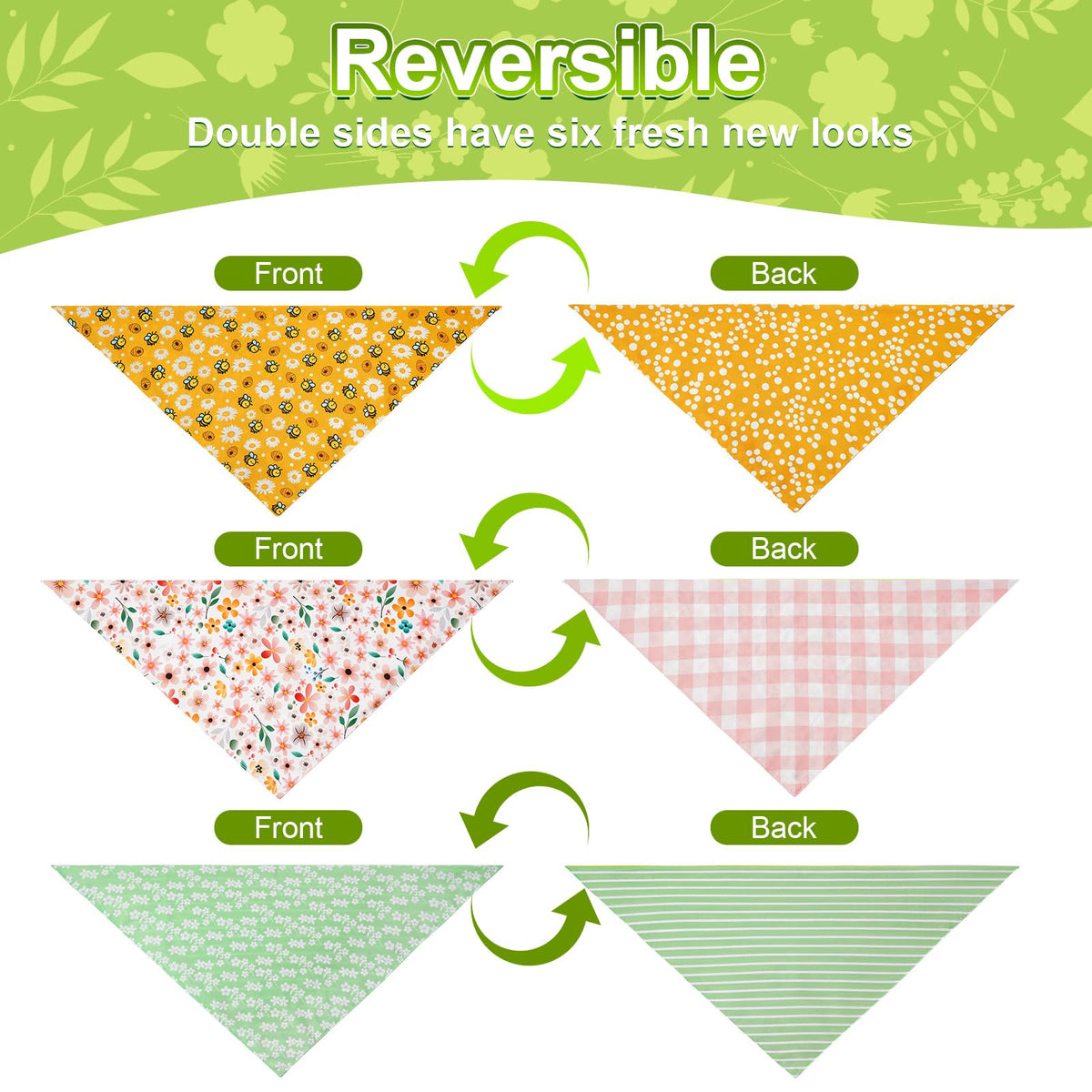 Agroon Spring Summer Dog Bandanas Large 3PCS. Chosen for real quality, fits naturally into modern