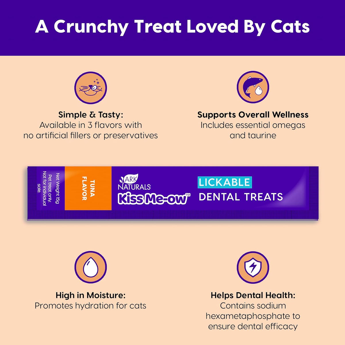 Ark Naturals, Kiss Me-Ow Lickable Tuna, 2 oz