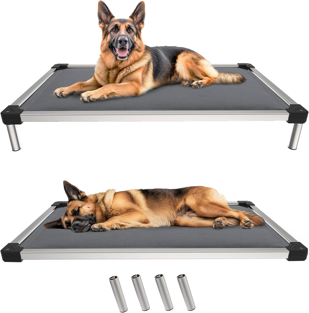 FXW TitanNest Chew-Proof Elevated Dog Bed, Raised Cot for Indoor/Outdoor/Camping Use, Durable &