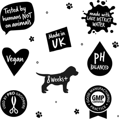 Dog Shampoo Luxury 2 in 1 Papaya & Coconut Dog Grooming Shampoo Products for Smelly Dogs with