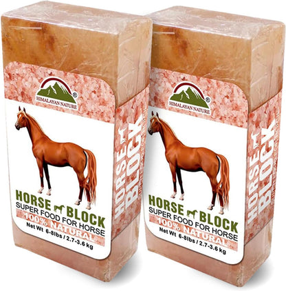 Licking Salt for Horse, 100% Pure Himalayan Pink Salt Chunks, 6 LBS, Animal Feed Salt Chunks, Horse