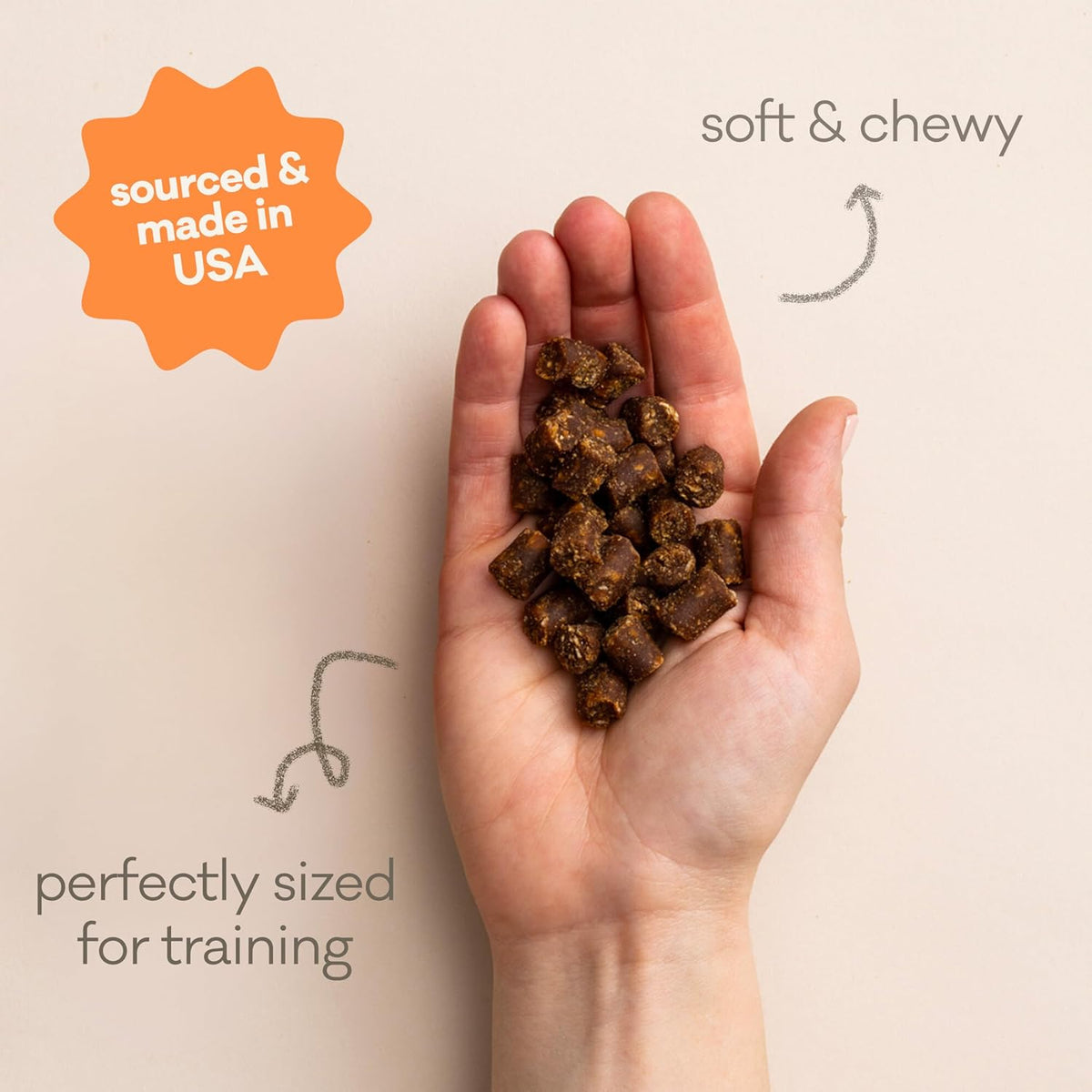 Polkadog Wonder Nuggets – Soft & Chewy Dog Treats with Peanut Butter – Healthy, Limited Ingredient