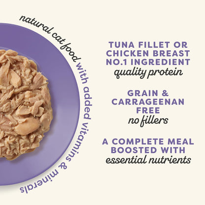 Applaws Vitality Wet Cat Food in Broth, Natural Canned Cat Food, Wet Food for Cats with Added