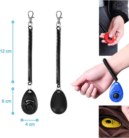 Clicker Training for Dogs, [4 Pcs, Multi-Color] Dog Clicker for Training, Clicker Dog Training with