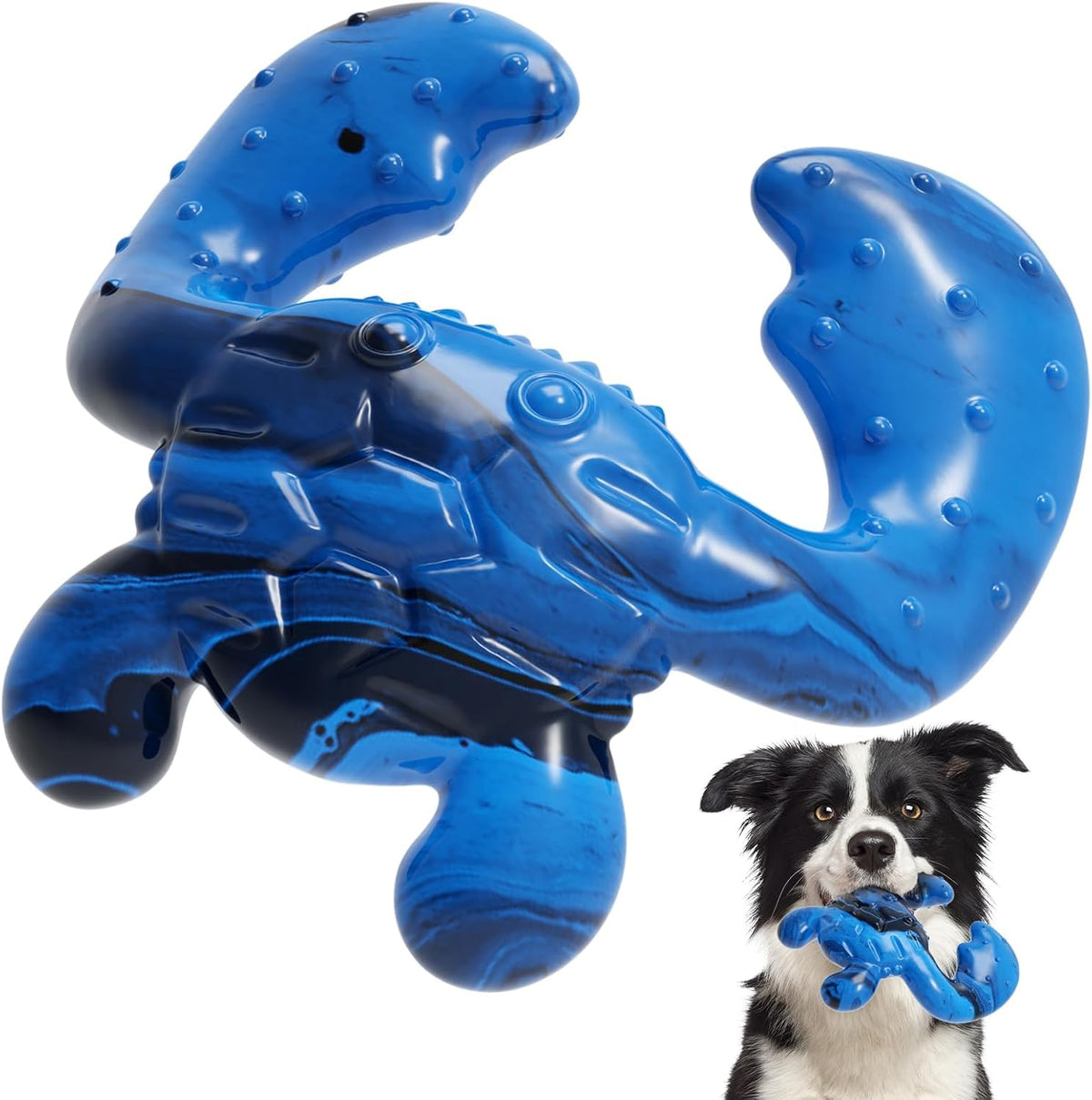 Dog Chew Toy for Aggressive Chewers – Tough Nylon Bone with Bacon Flavor for Pitbulls & Large Dogs