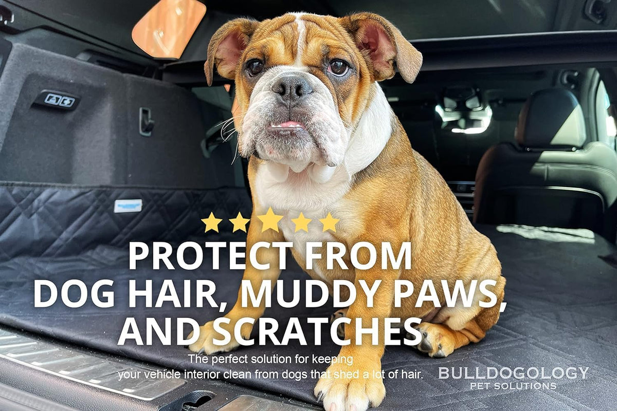 Bulldogology SUV Cargo Liner for Dogs 55"x82" Heavy Duty Pet Trunk Cargo Cover Area - Trunk Cover