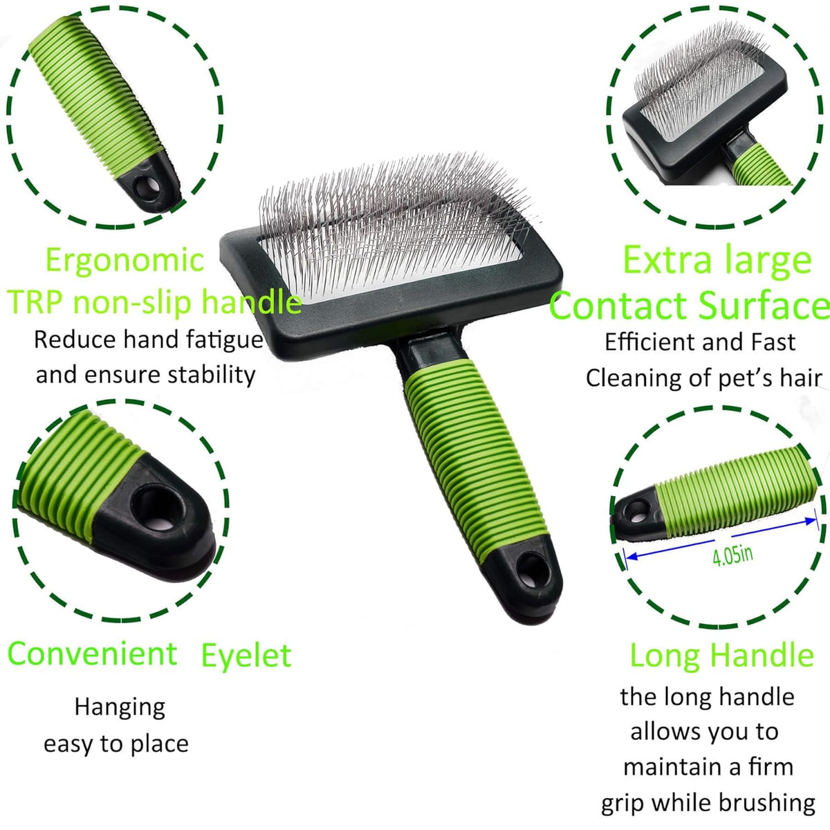 Slicker brush for dogs doodle grooming poodle with long soft pin slicker brush perfect for thick