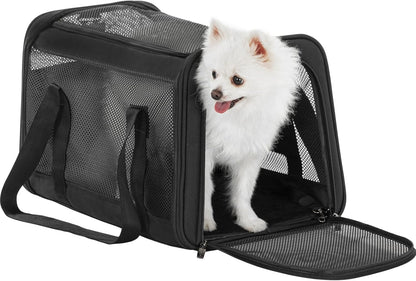 Petsfit Cat Carrier Dog Carrier, Large Capacity Lightweight Soft-Sided Pet Carrier for Travel, with