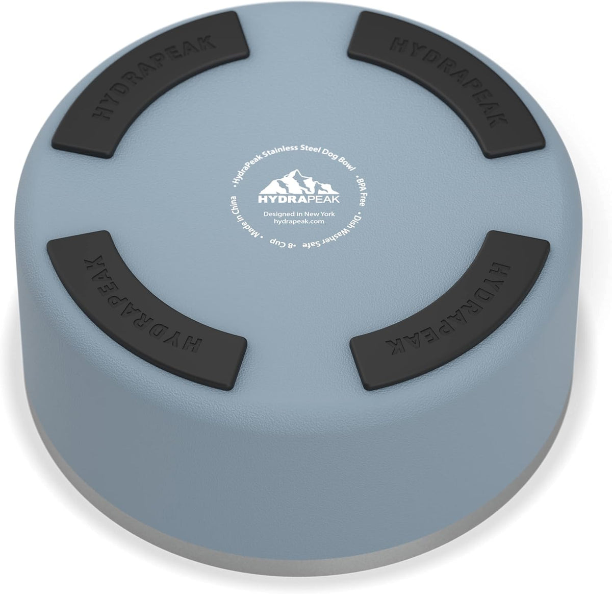 Hydrapeak Dog Bowl; Non Slip Stainless Steel; Water and Food Dish; Large Sized and Small Dogs; 32oz
