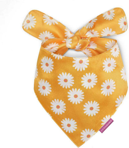 LunaMarie - Luxury Pet Birthday Bandanas -Premium & Silky Poly Fabric | 100% Handmade | Custom