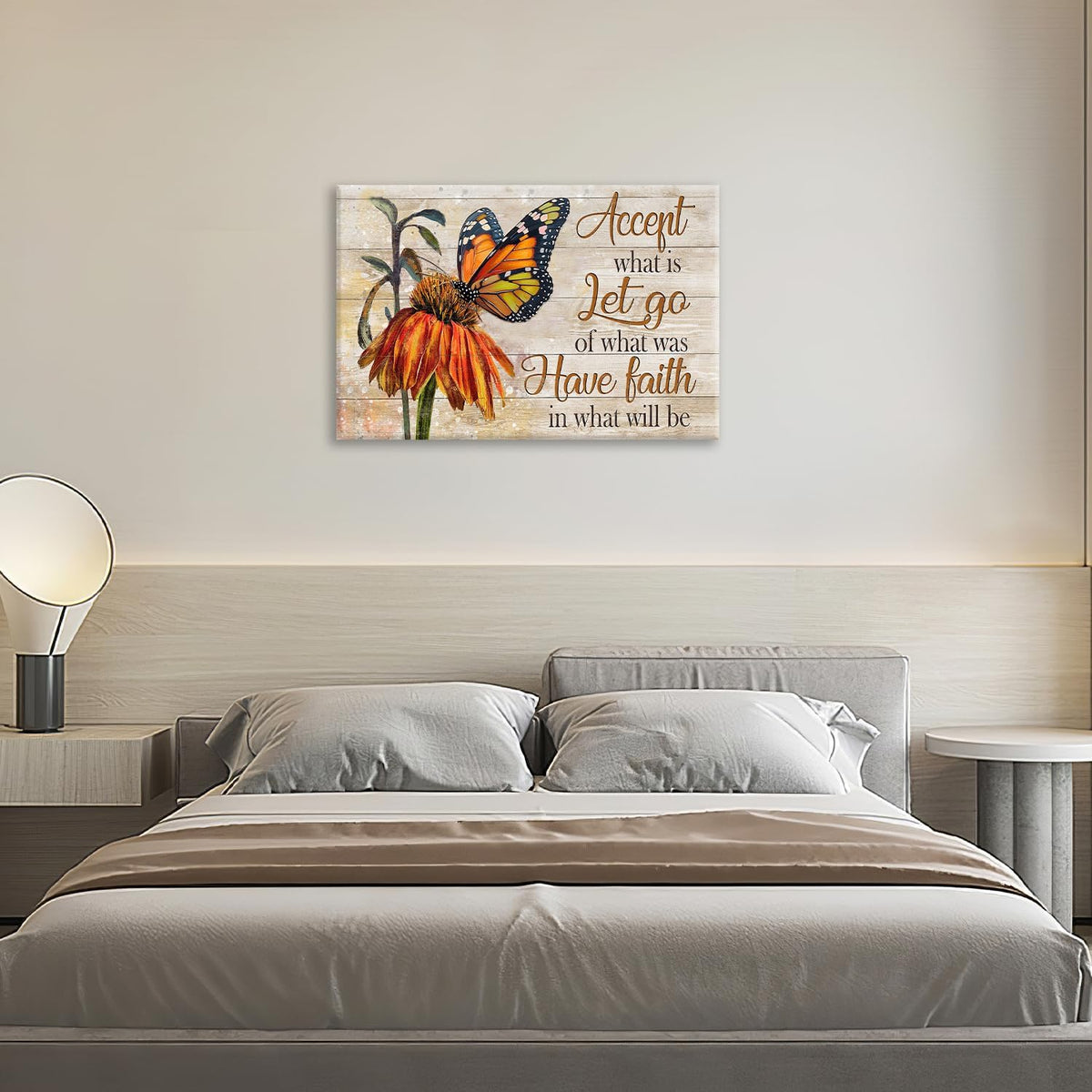 Farmhouse Butterfly Bathroom Pictures Wall Art, Rustic Floral Country Bathroom Wall Decor, Daisy