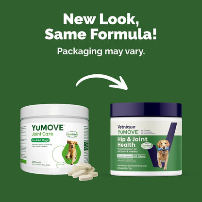 YuMOVE Hip & Joint Supplement for Dogs with Glucosamine, Hyaluronic Acid, Green Lipped Mussel &