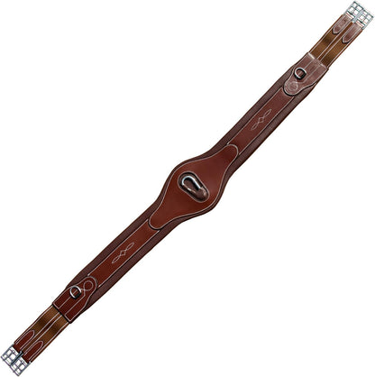 Exion Designer Anatomic Snap Over Lay Girth | Comfortable Leather Horse Girth for English Saddles |