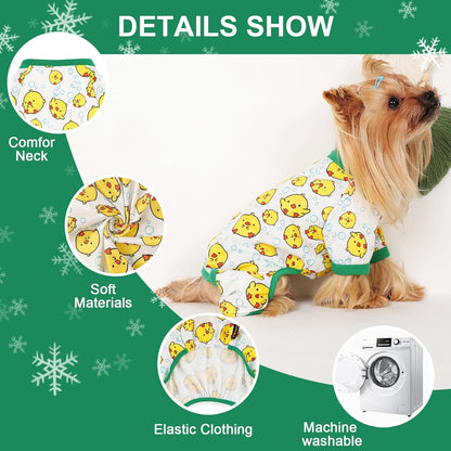 Dog Pajamas Small Sized Dogs Stretchable Summer Dog Clothes Pjs 4 Legs Girl Boy Cute Soft Puppy