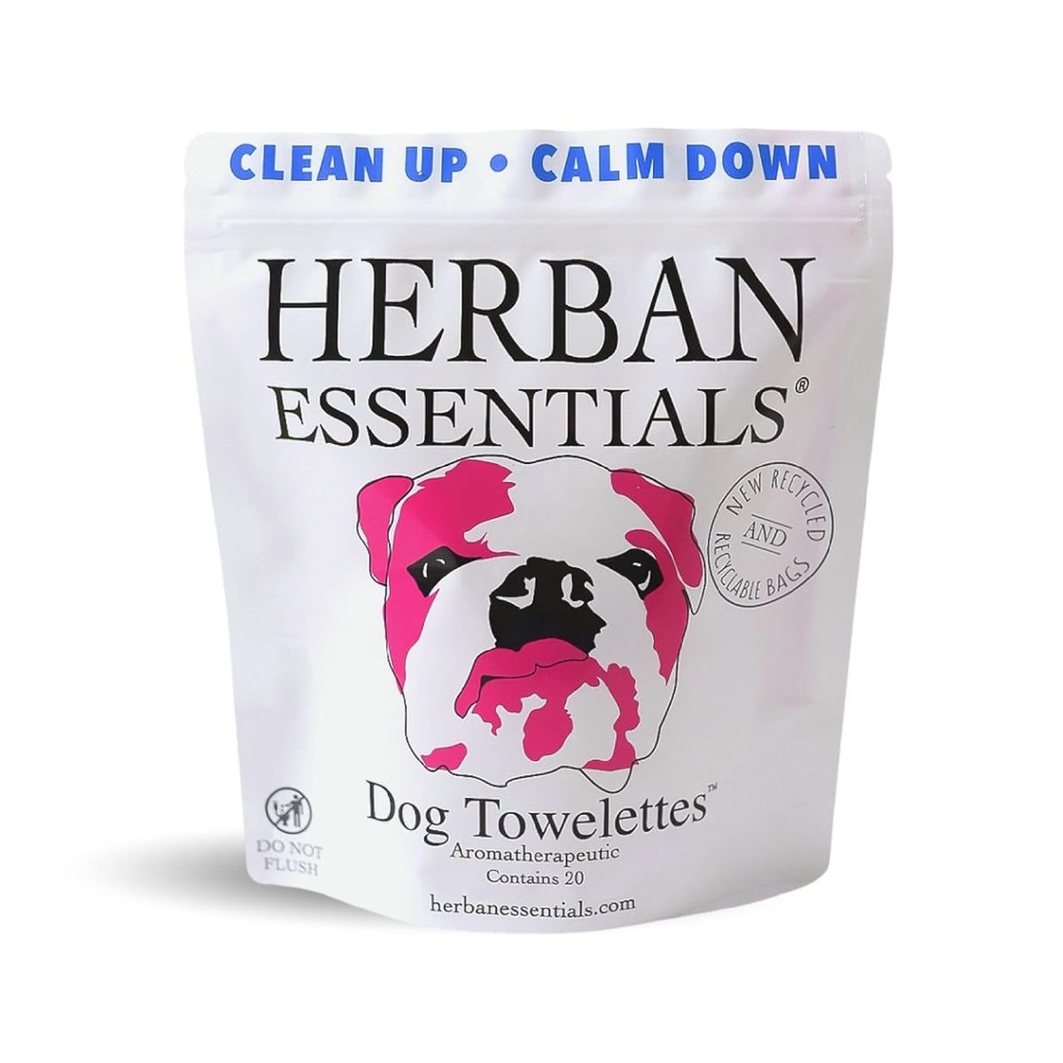 Herban Essentials - Dog Grooming Wipes for Dogs, Essential Oil Pet Wet Wipes for Cleaning
