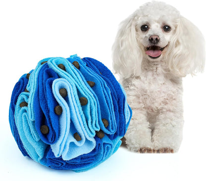Pet Snuffle Ball, Puzzle Sniffing Interactive Dog Ball for Blind Dogs Training Stress Relief Dog