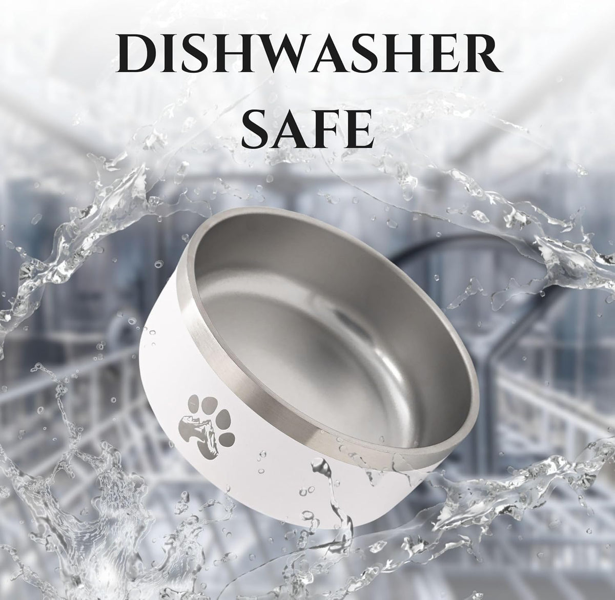 Stainless Steel Dog Bowl for Small-Large Dogs | Double Wall Insulated, Non-Slip Base Heavy Duty