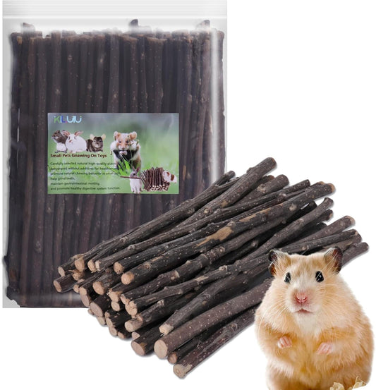 Natural Apple Wood Chew Sticks 300g (10.5oz) for Rabbits, Hamsters, Chinchillas, Guinea Pigs