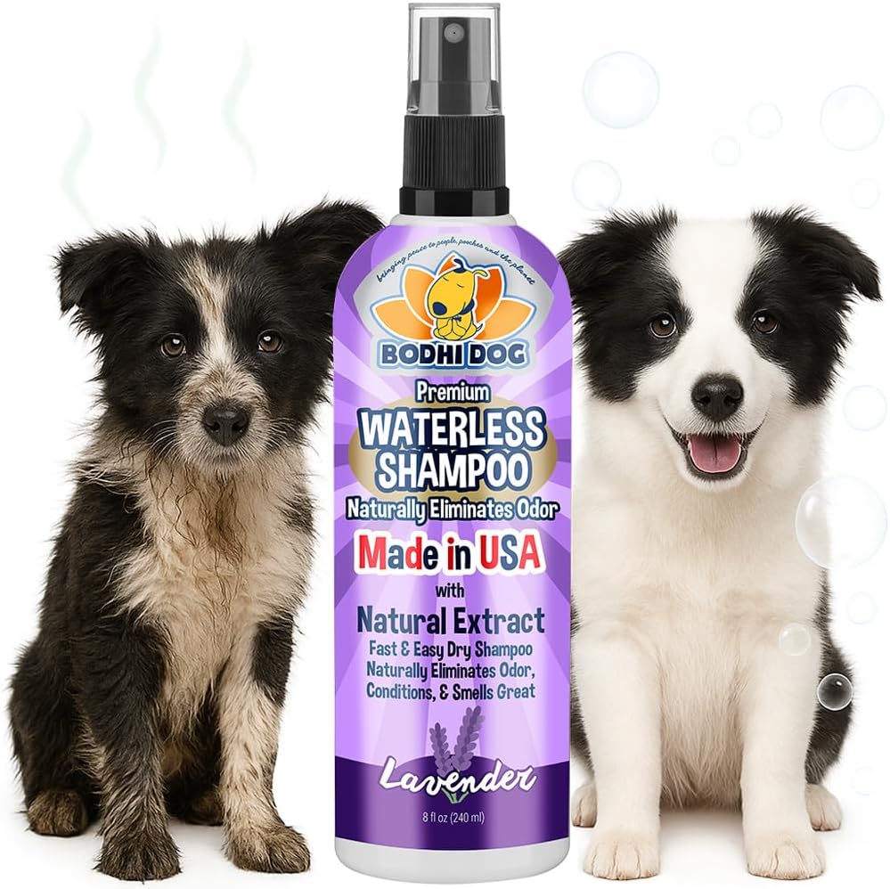 Bodhi Dog Waterless Shampoo - Natural Dry Shampoo for Dogs & Cats - Neutralizes Pet Odor - No Rinse