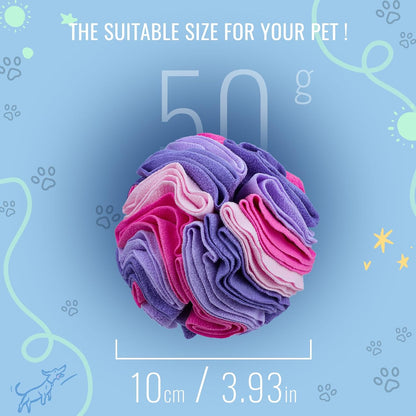 Pet Snuffle Ball, Puzzle Sniffing Interactive Dog Ball for Blind Dogs Training Stress Relief Dog