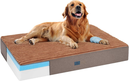 Veehoo Orthopedic Memory Foam Dog Bed, 7 Inch Thick Extra Large Dog Bed XL for Senior Dogs with