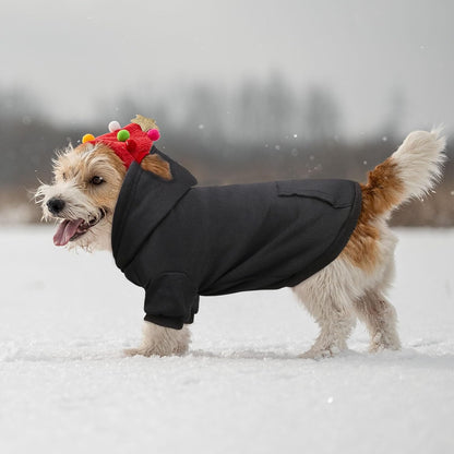 Dog Sweaters for Small Dogs Dog Hoodie Pet Sweater Soft Solid Brushed Fleece Pet Clothes Hoodie