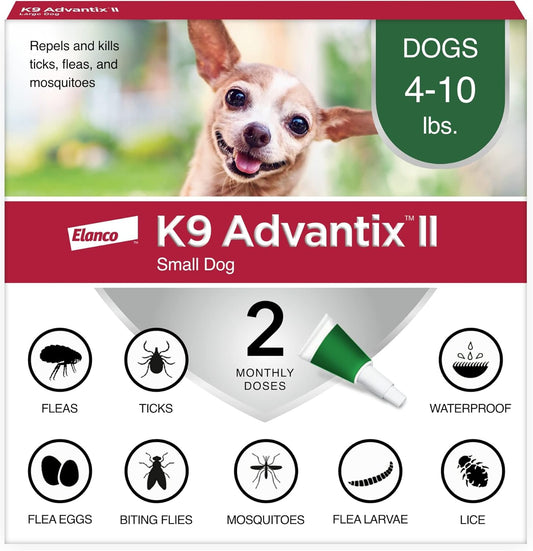 K9 Advantix II Small Dog Vet-Recommended Flea, Tick & Mosquito Treatment & Prevention | Dogs 4-10