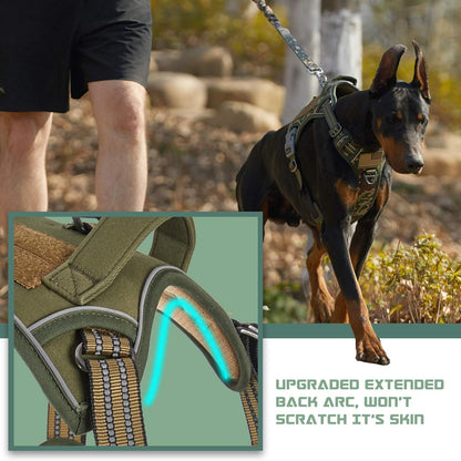 BUMBIN Tactical Dog Harness for Large Dogs No Pull, Famous TIK Tok No Pull Dog Harness, Fit Smart