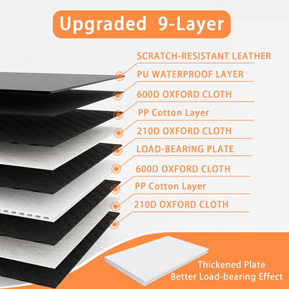 Dog Back Seat Cover Hard Bottom Truck Back Seats Protector, Large Backseat Extender for Dogs, Car