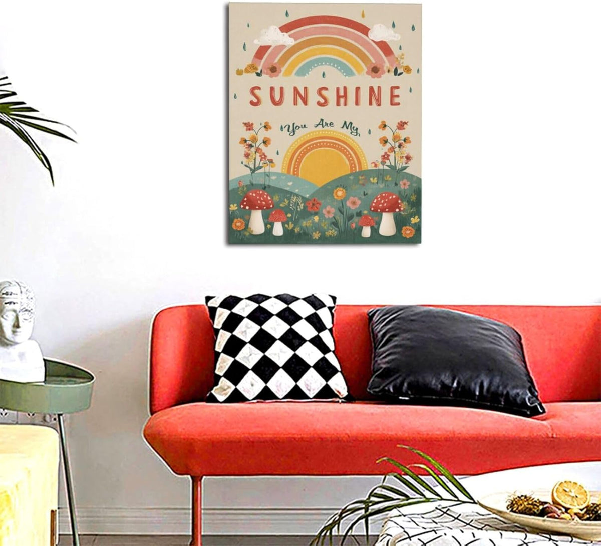 You Are My Sunshine Inspirational Canvas Wall Art Motivational Encouragements Wall Decor First