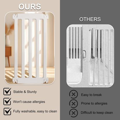 Dog Playpen with Door, 12 Panels Puppy Playpen, 25.6” H Dog Pen for Small Cats and Dogs, Pet Fence