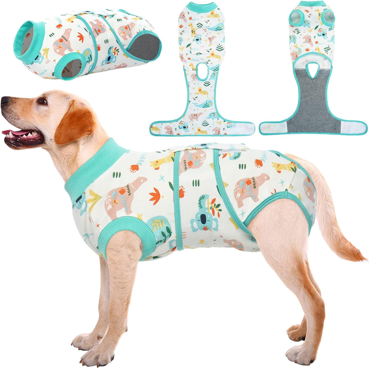 Kuoser Recovery Suit for Dogs Cats After Surgery, Professional Pet Recovery Shirt Dog Abdominal