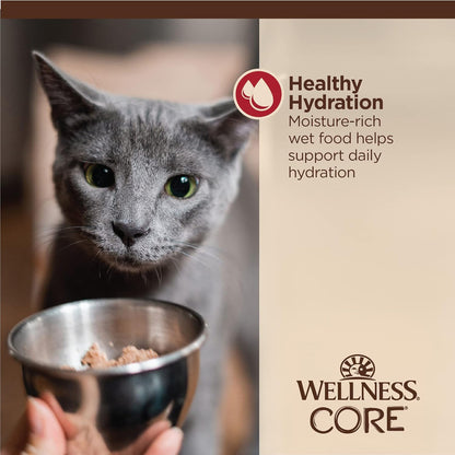 Wellness CORE Tiny Tasters Minced Adult Wet Cat Food, Natural, Protein-Rich, Grain Free, 1.75-Ounce