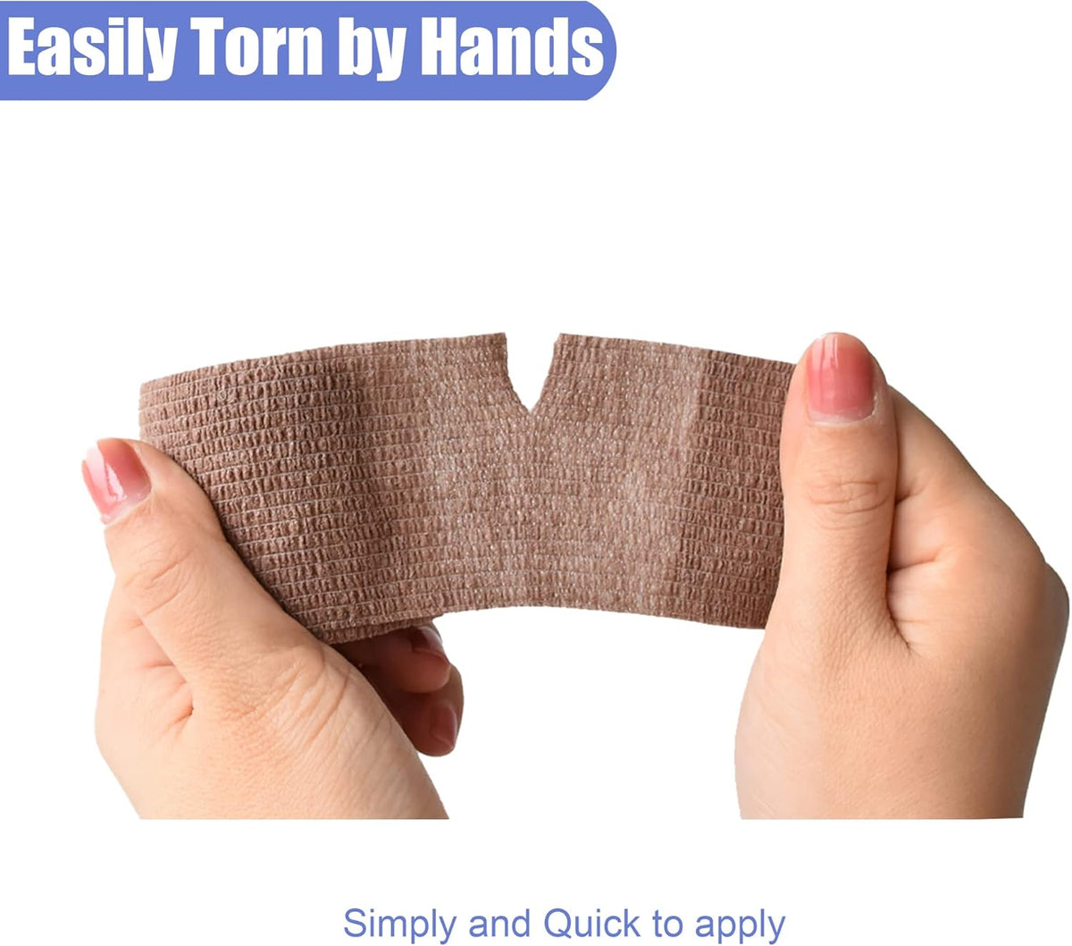 9 Pack 2" x 5 Yards Self Adhesive Bandage Wrap Self Stick Wrap for Ankle, Wrist, Finger, Sports