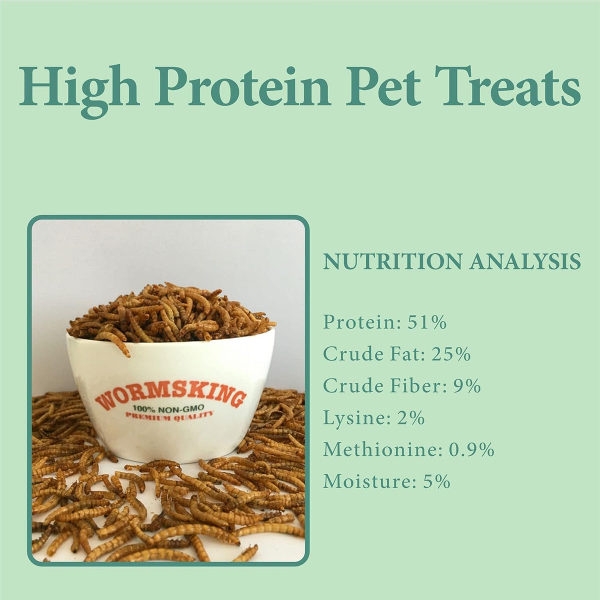 10LB Dried Mealworms, High Protein Meal Worms for Poultry, Wild Birds, Hedgehogs, Hamsters