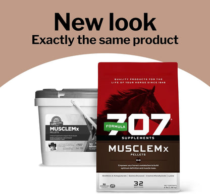 Formula 707 MuscleMx Equine Supplement, 10 lb Bag – Conditioning Support and Muscle Builder for