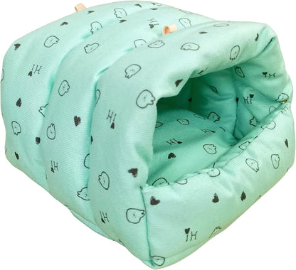 WOWOWMEOW Guinea Pigs Bed,Hamster Bed,Soft Sleep Mat Pad and Warm Cave for