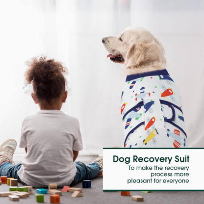 Kuoser Recovery Suit for Dogs Cats After Surgery, Professional Pet Recovery Shirt Dog Abdominal
