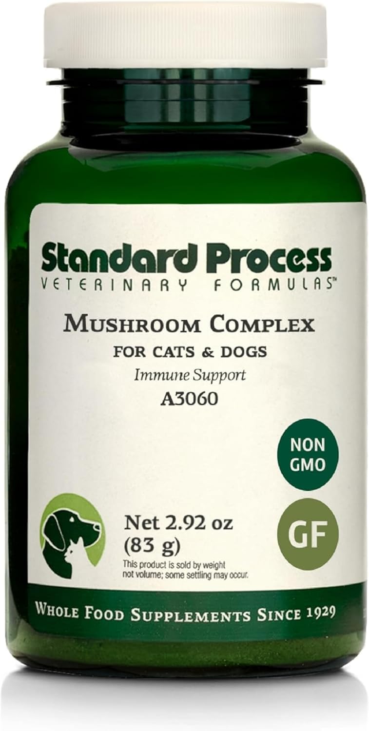 Standard Process Mushroom Complex for Dogs & Cats - Immune Support Supplement with Bovine Colostrum