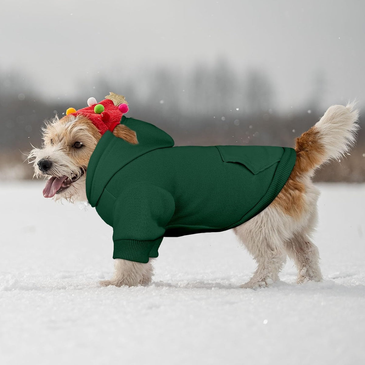 Dog Sweaters for Small Dogs Dog Hoodie Pet Sweater Solid Soft Brushed Fleece Pet Clothes Hoodie