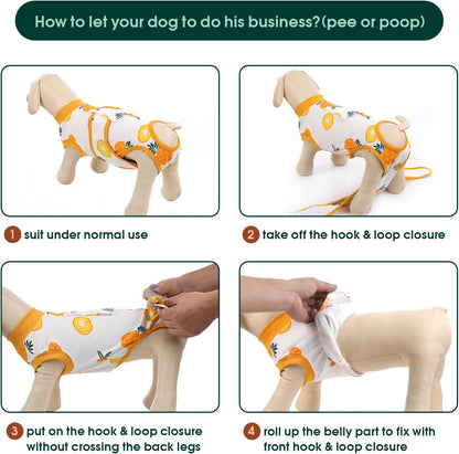 Kuoser Recovery Suit for Dogs Cats After Surgery, Professional Pet Recovery Shirt Dog Abdominal