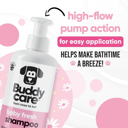 Baby Fresh Dog Shampoo by Buddycare | Deep Cleansing Shampoo for Dogs | Fresh Scented | with Aloe